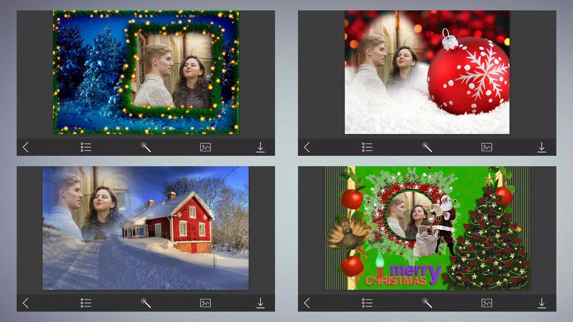 Christmas Jingle bell HD Photo Frame - FrameUrLife سکرین شاٹس