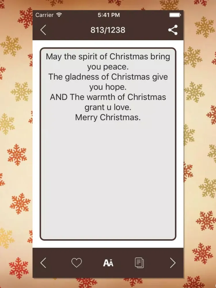 Tangkapan layar Lovely Christmas SMS 2017 iPad 