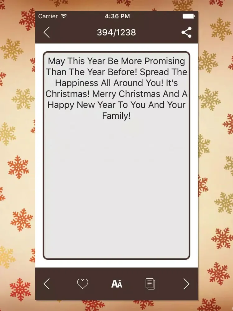 Tangkapan layar Lovely Christmas SMS 2017 iPad 