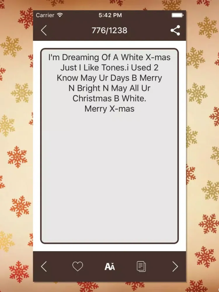 Tangkapan layar Lovely Christmas SMS 2017 iPad 