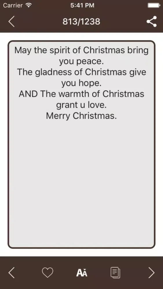 Tangkapan layar Lovely Christmas SMS 2017