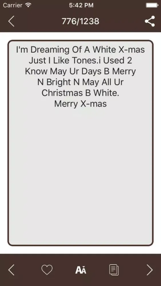 Tangkapan layar Lovely Christmas SMS 2017