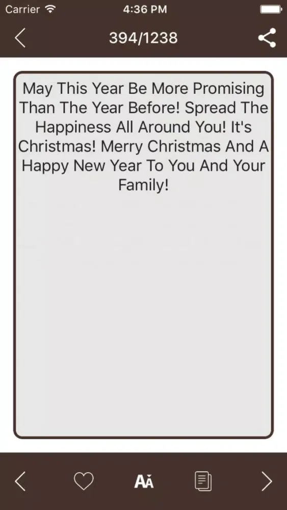 Tangkapan layar Lovely Christmas SMS 2017