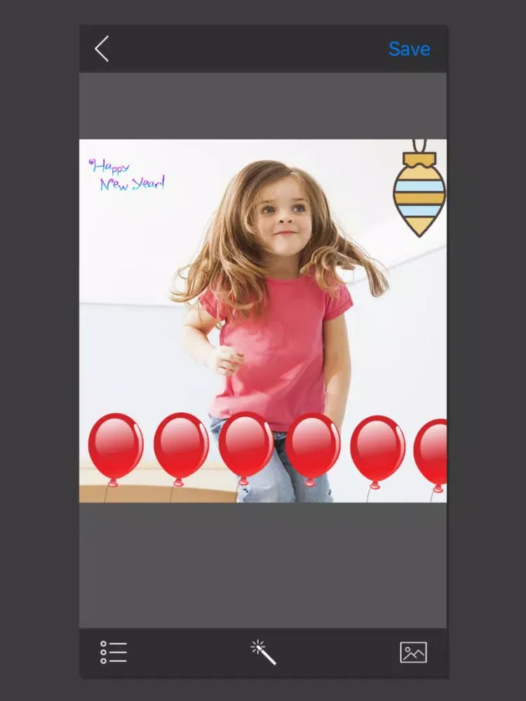 Ảnh chụp màn hình của Lovely Xmas Sticker iPad 