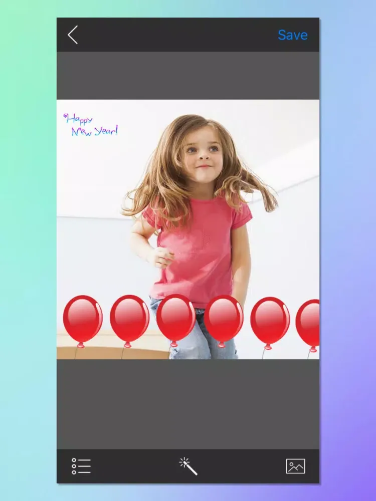 Ảnh chụp màn hình của Lovely Xmas Sticker iPad 