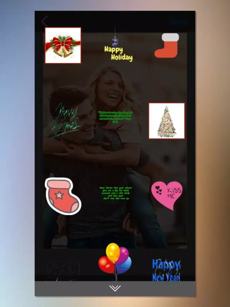 Tangkapan skrin Special Edition Christmas Stickers iPad 