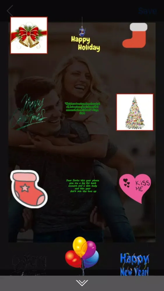 Tangkapan skrin Special Edition Christmas Stickers