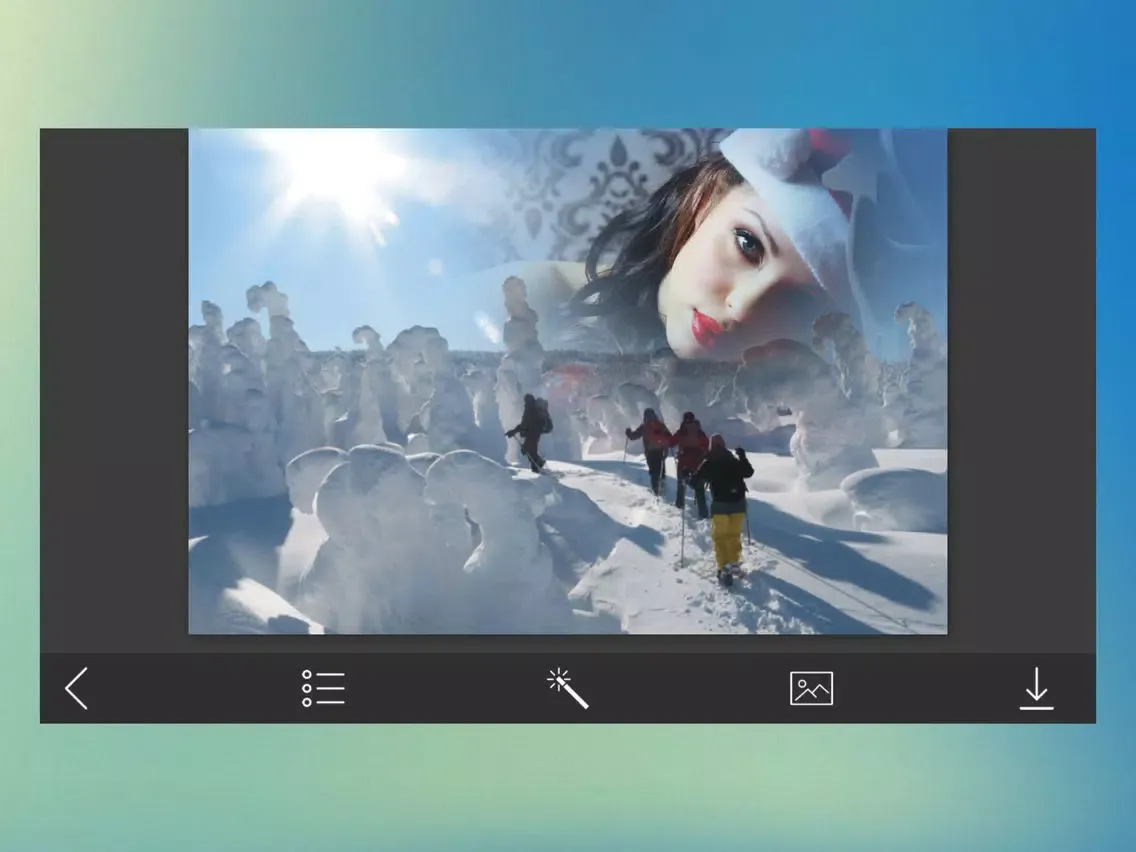 Скриншоты Snow Frame - Art Photo frame Maker iPad 