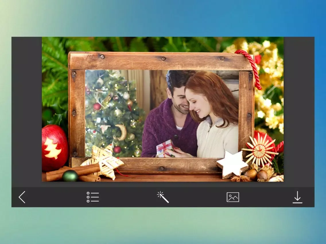 Captures d'écran de Creative Xmas Photo Frames - Creator and Editor iPad 