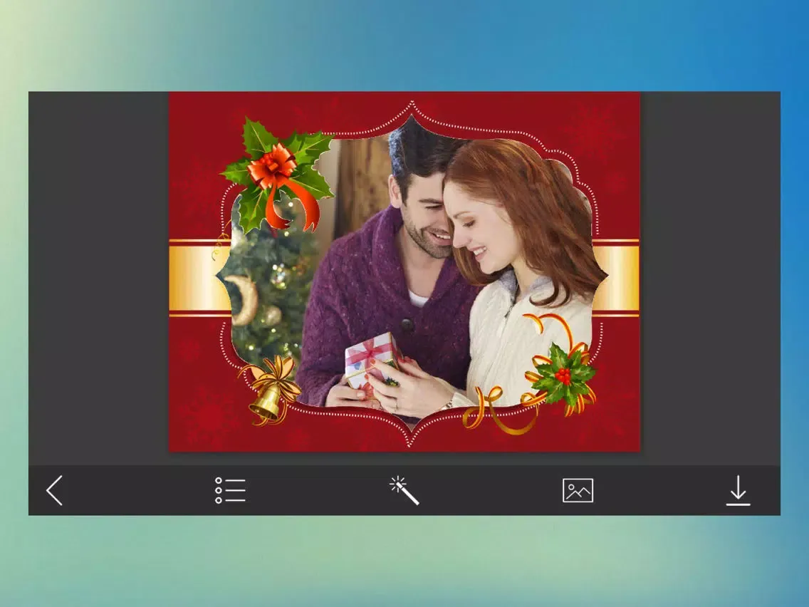 Captures d'écran de Creative Xmas Photo Frames - Creator and Editor iPad 