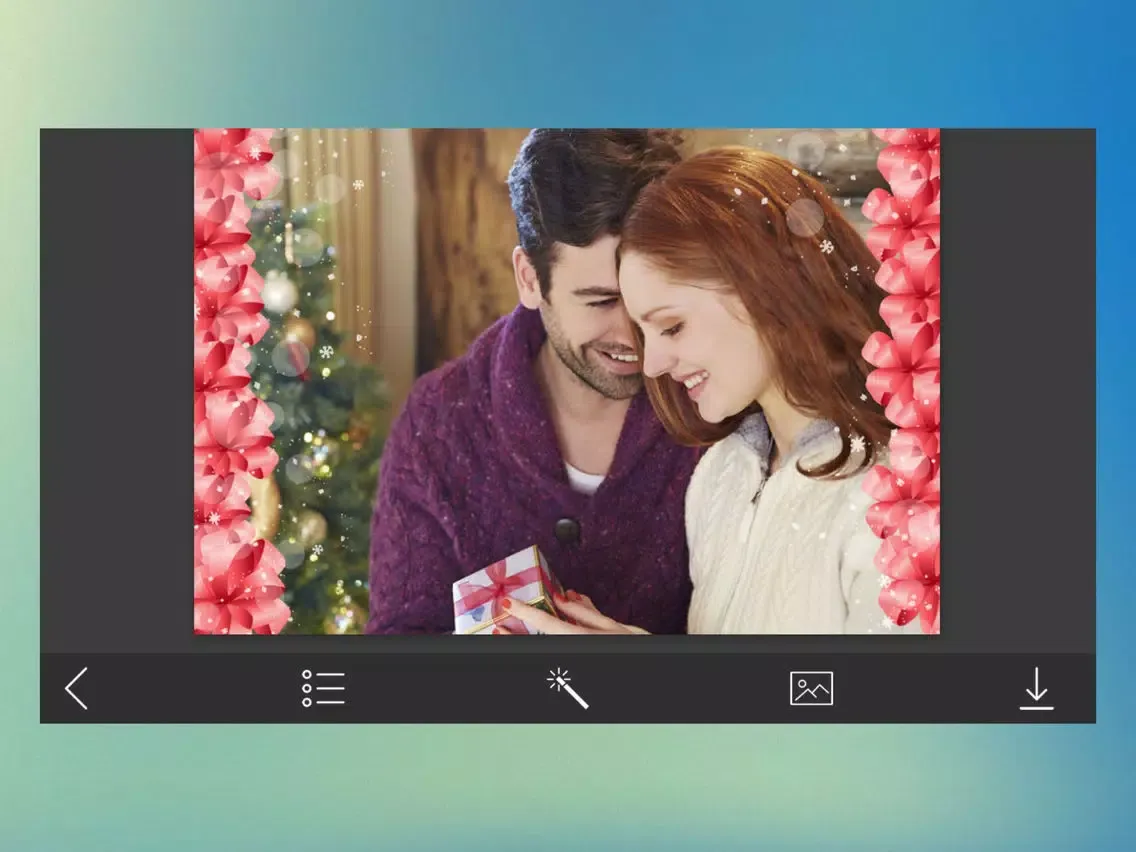 Captures d'écran de Creative Xmas Photo Frames - Creator and Editor iPad 