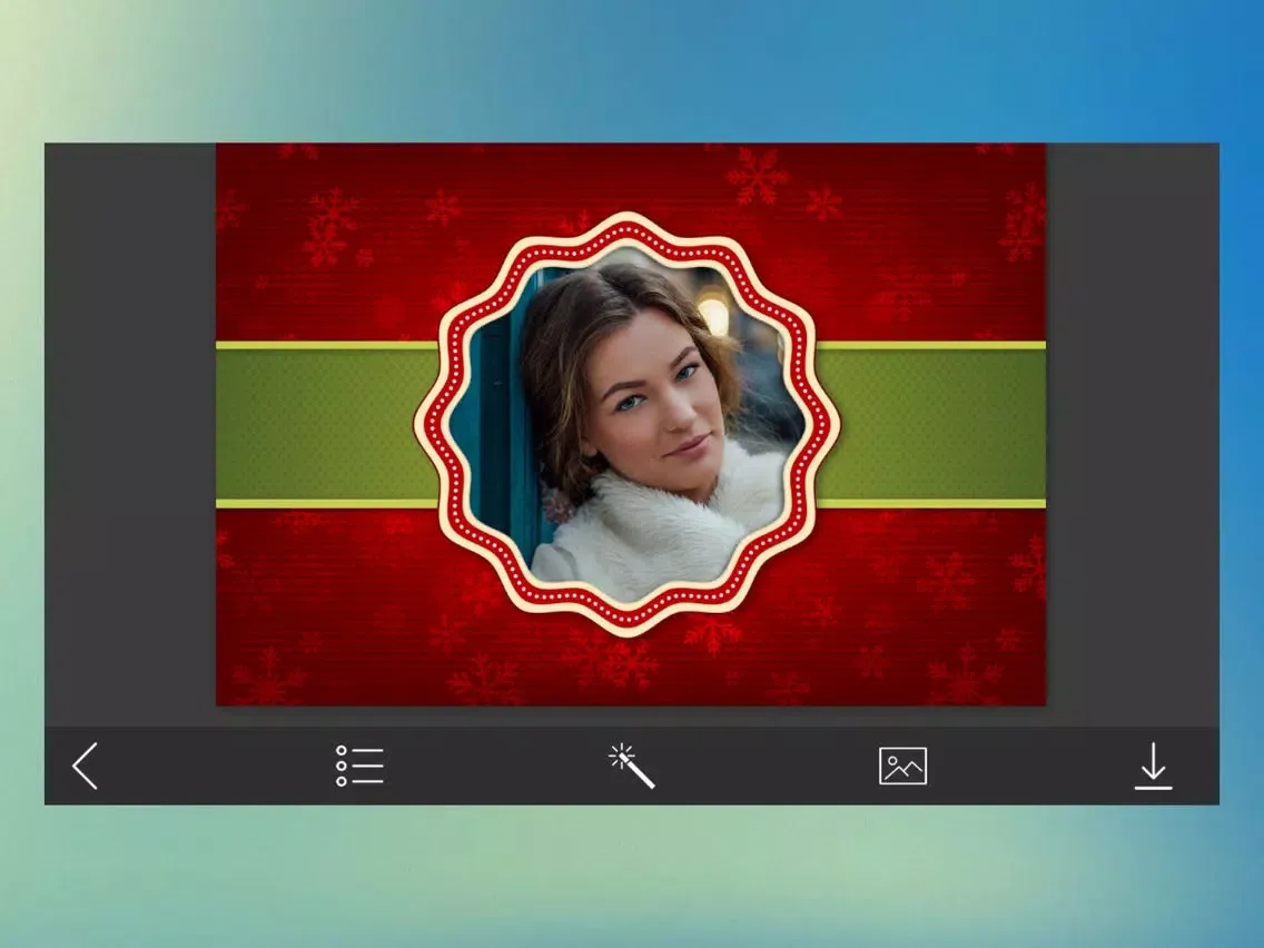 Tangkapan skrin Xmas Jingle bell HD Frame - Photo Frame Master iPad 
