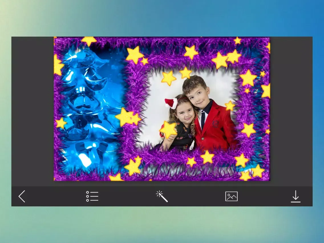 Tangkapan skrin Xmas Jingle bell HD Frame - Photo Frame Master iPad 