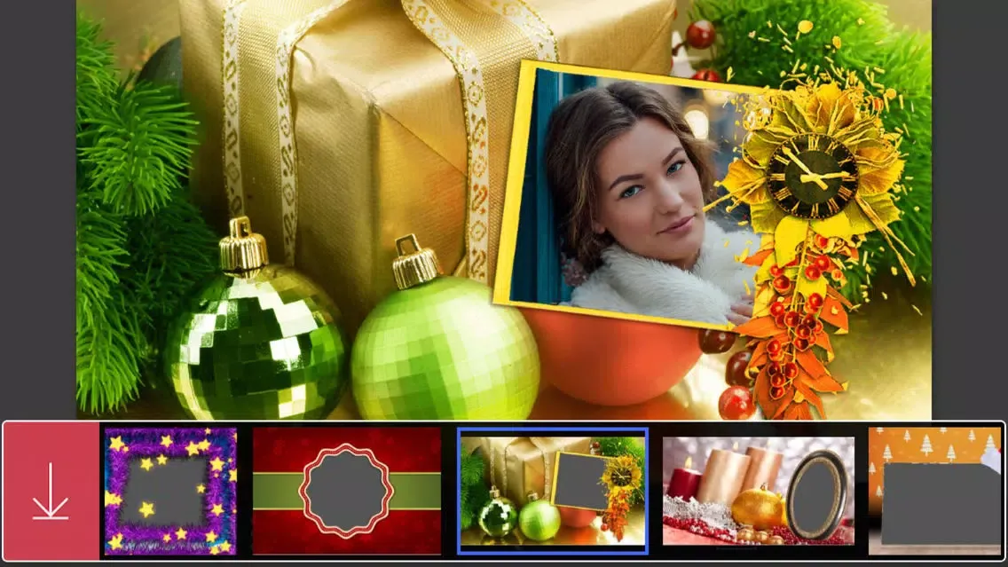 Tangkapan skrin Xmas Jingle bell HD Frame - Photo Frame Master