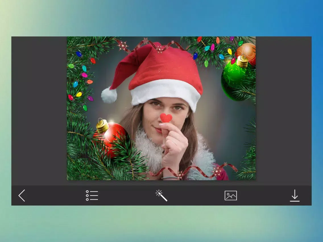 Ảnh chụp màn hình của Holly Jolly Christmas Frame - Hd Frames Free iPad 