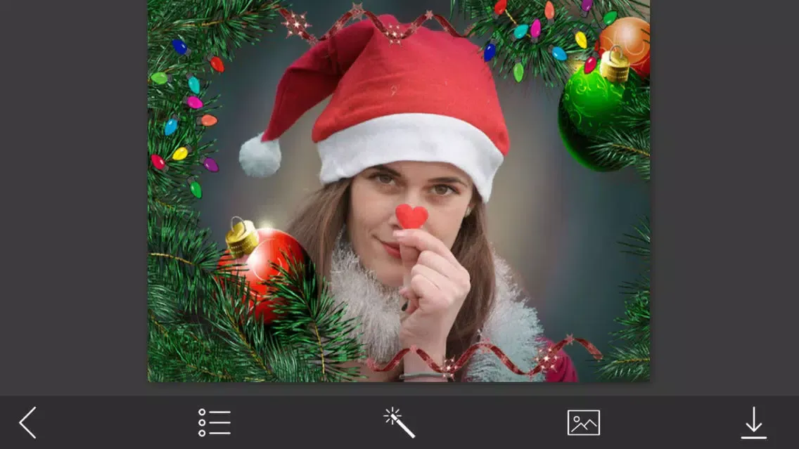 Ảnh chụp màn hình của Holly Jolly Christmas Frame - Hd Frames Free