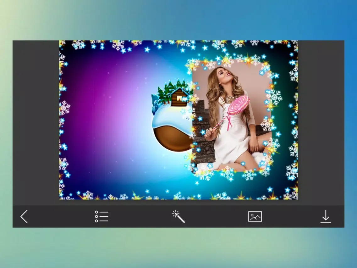 Xmas Santa Hd Frames - Frame Shop iPad  স্ক্রিনশট