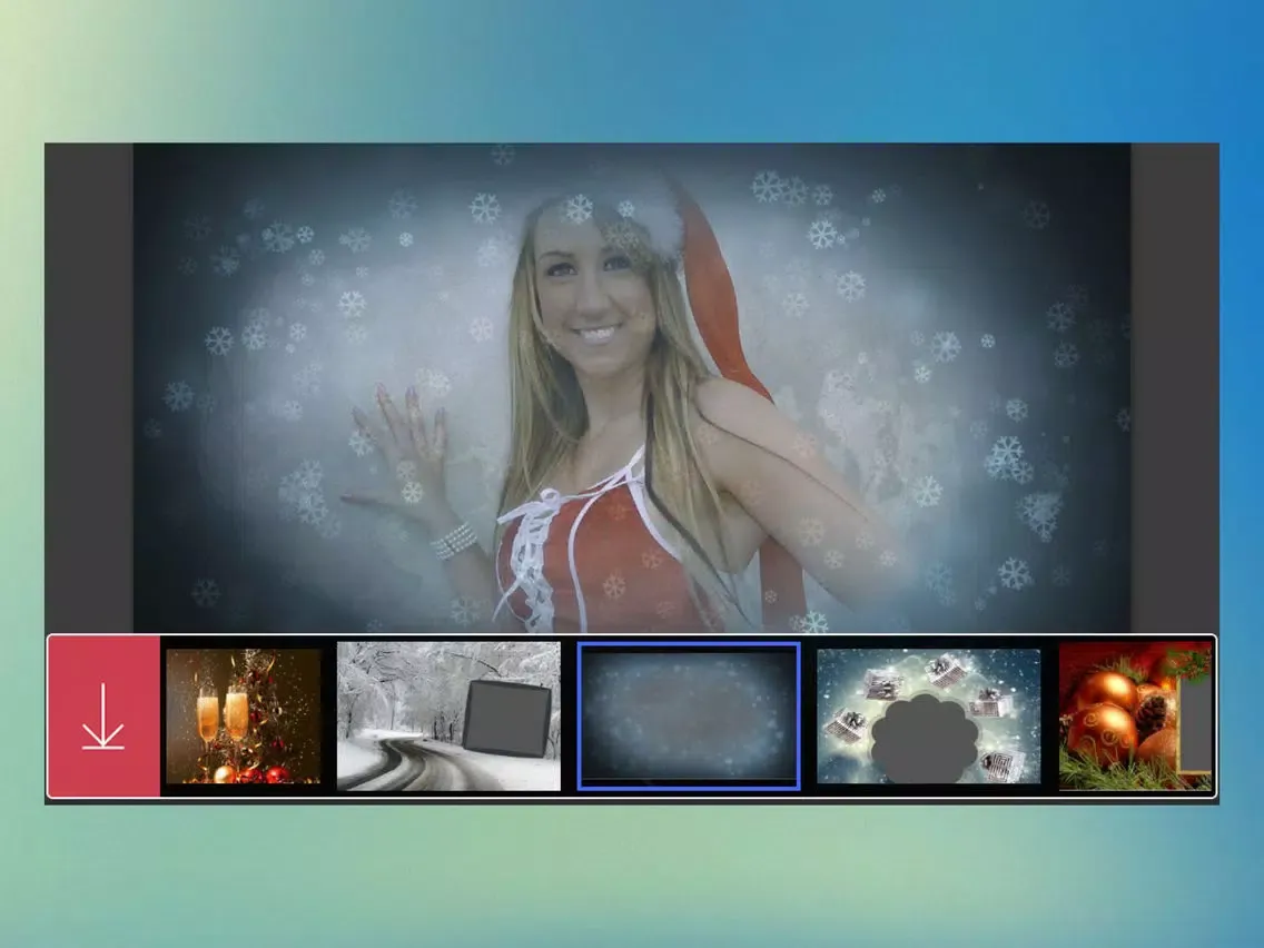 Holly Jolly Christmas HD Frame - Fx editor iPad  Ekran Görüntüleri