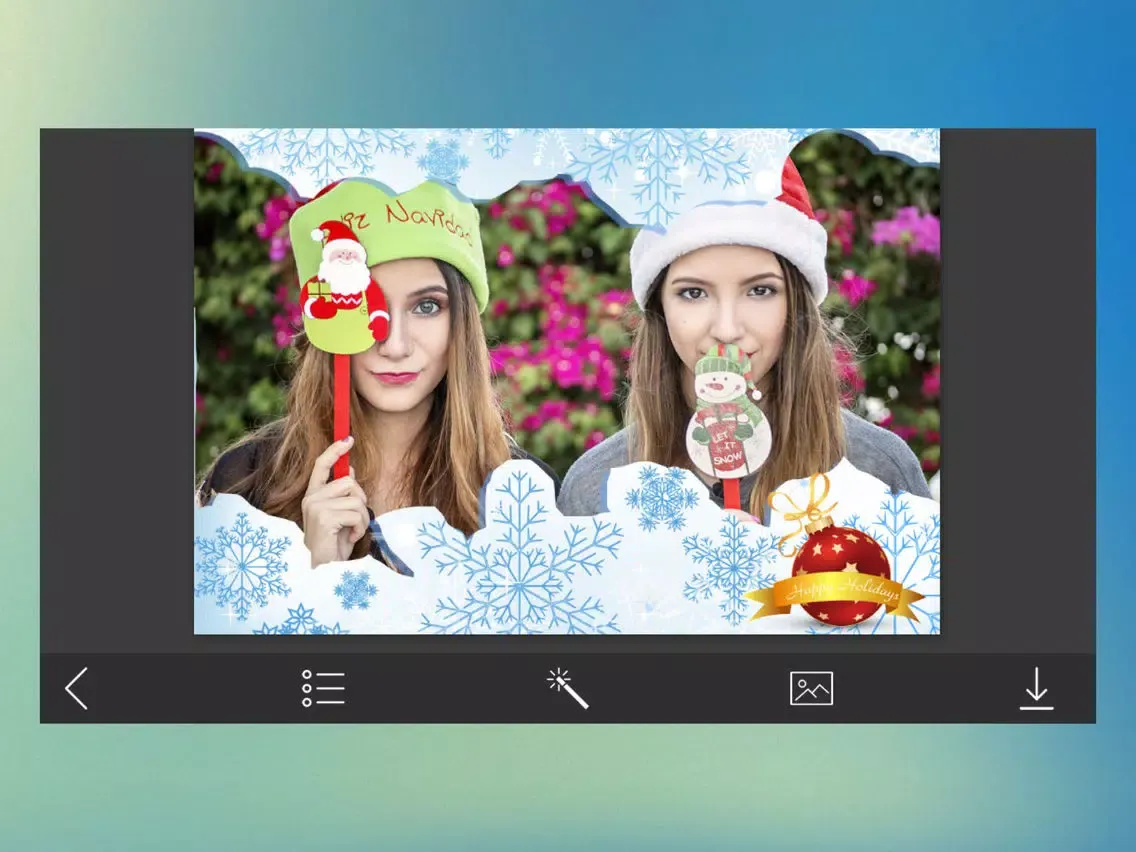 Holly Jolly Christmas HD Frame - Fx editor iPad  Ekran Görüntüleri