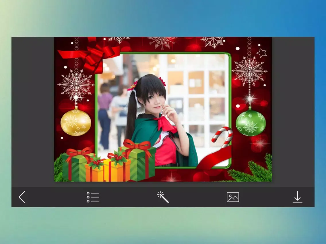 Creative Xmas Photo Frames - Colorful Frames iPad  スクリーンショット
