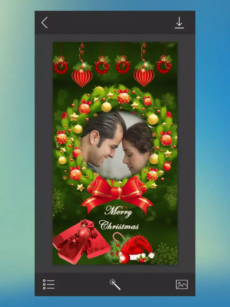Snow Frame - Instant pic frames iPad 应用截图