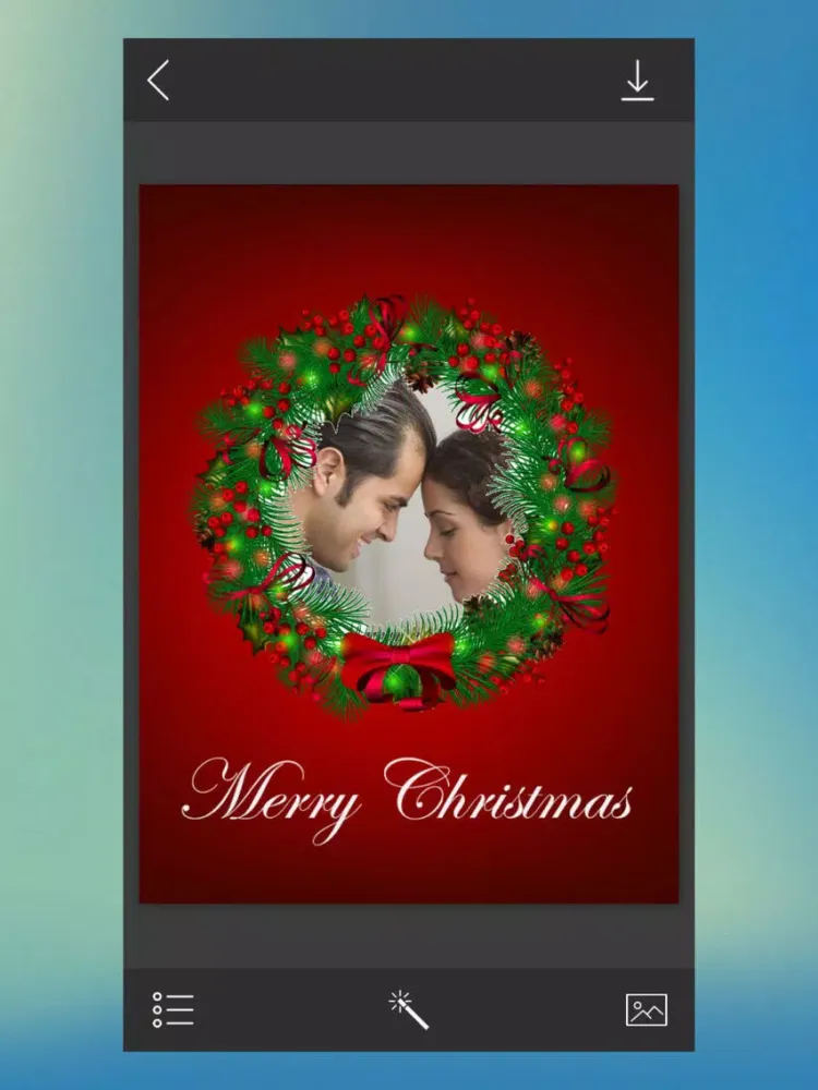 Snow Frame - Instant pic frames iPad 应用截图