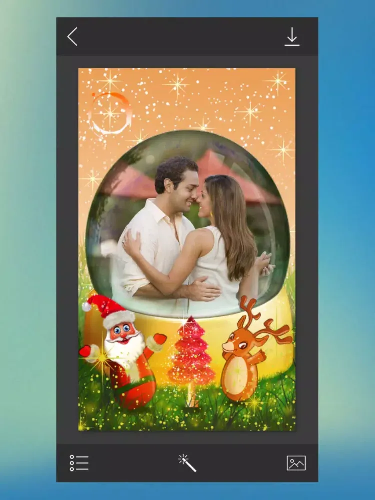 Christmas Photo Frame - Art Photo frame iPad  Screenshots