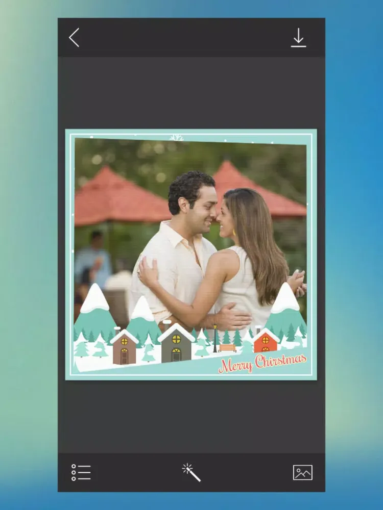 Christmas Photo Frame - Art Photo frame iPad  Screenshots