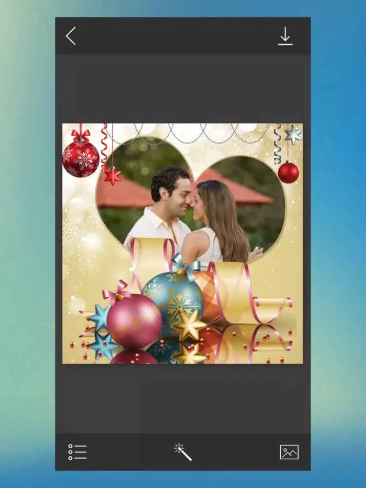 Christmas Photo Frame - Art Photo frame iPad  Screenshots