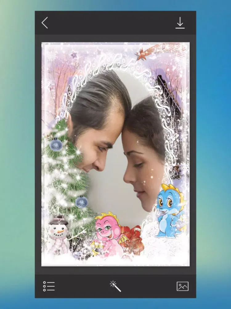Christmas Photo Frame - Art Photo frame iPad  Screenshots
