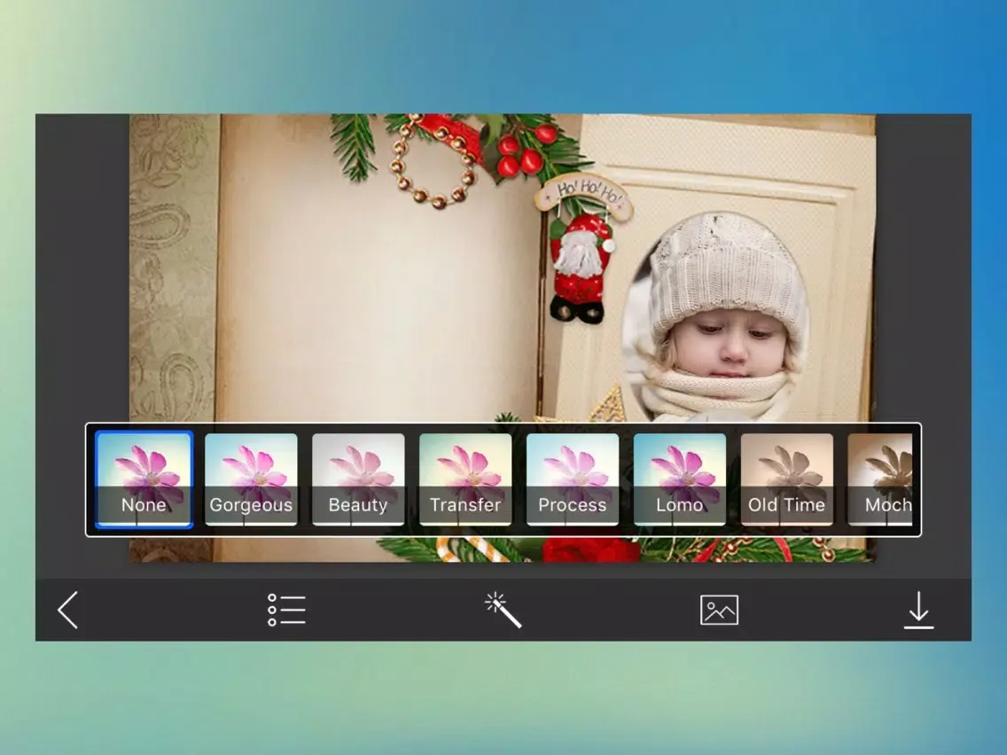 Скриншоты Xmas 2017 Picture Frames - PerfectPhotoMaker iPad 
