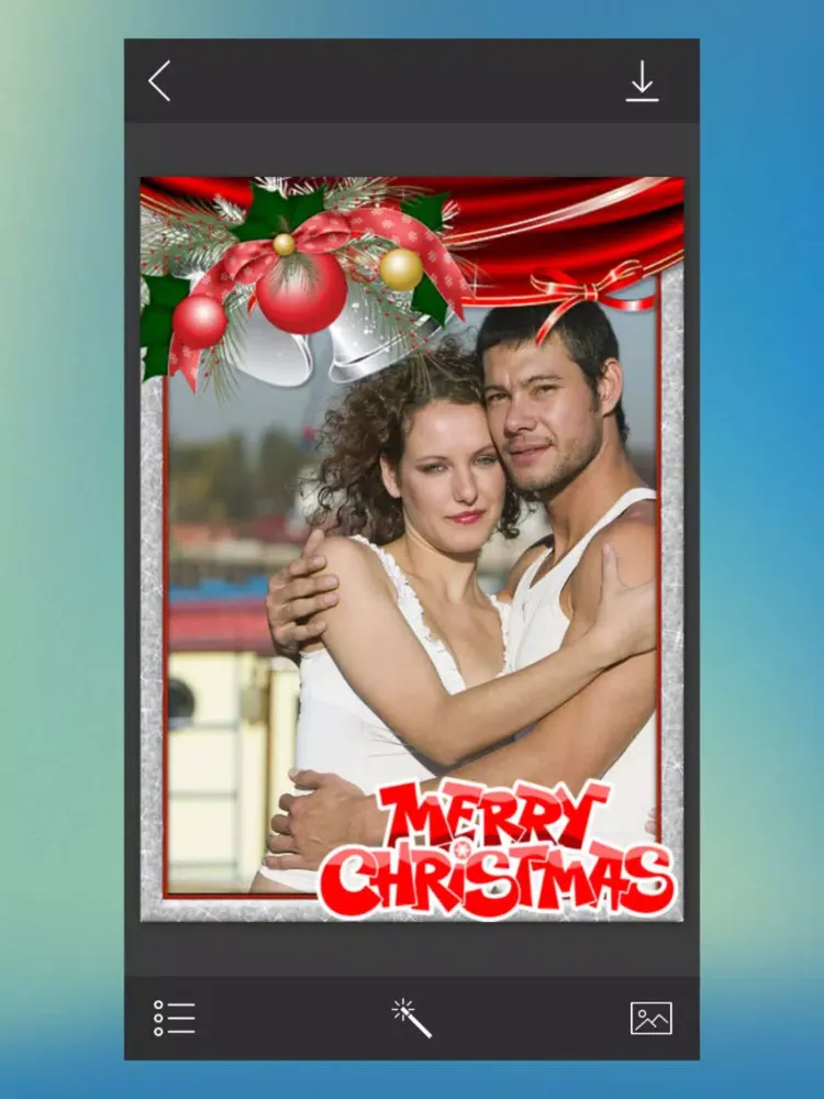 Santa Photo Frame - Art Photo frame iPad  سکرین شاٹس