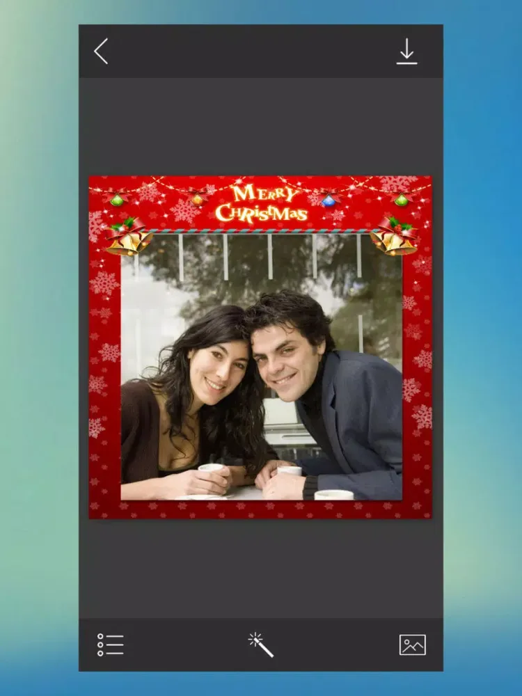 Santa Photo Frame - Art Photo frame iPad  سکرین شاٹس