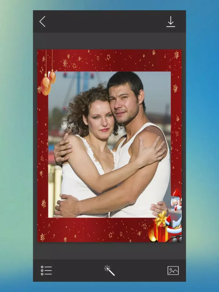 Santa Photo Frame - Art Photo frame iPad  سکرین شاٹس