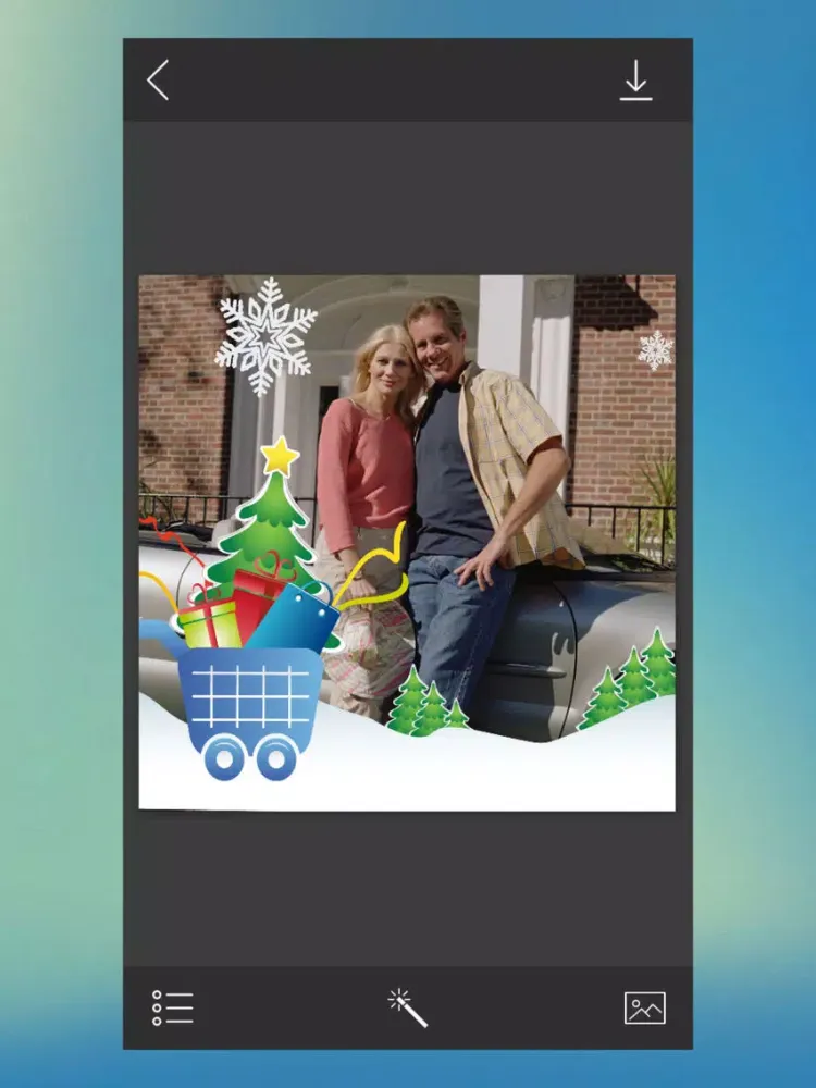 Capturas de pantalla de Holiday Xmas HD Photo Frame - Design scrapbook iPad 