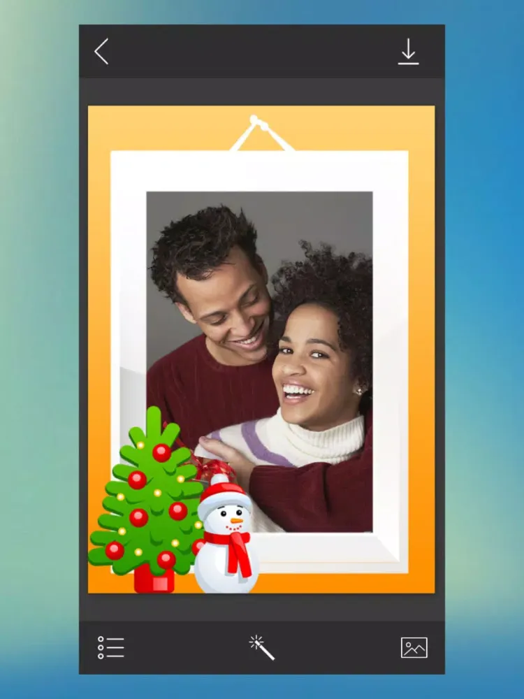 Christmas Picture Frame - Instant Photo frame iPad  Screenshots