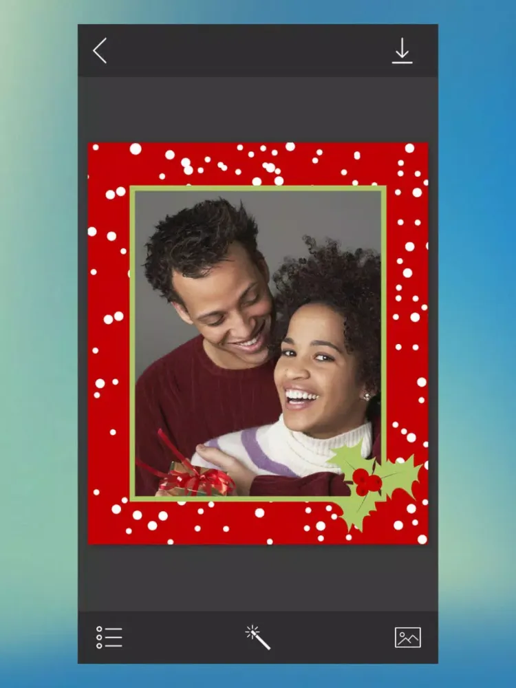 Christmas Picture Frame - Instant Photo frame iPad  Screenshots