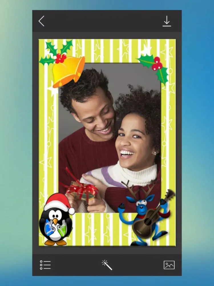 Christmas Picture Frame - Instant Photo frame iPad  Screenshots