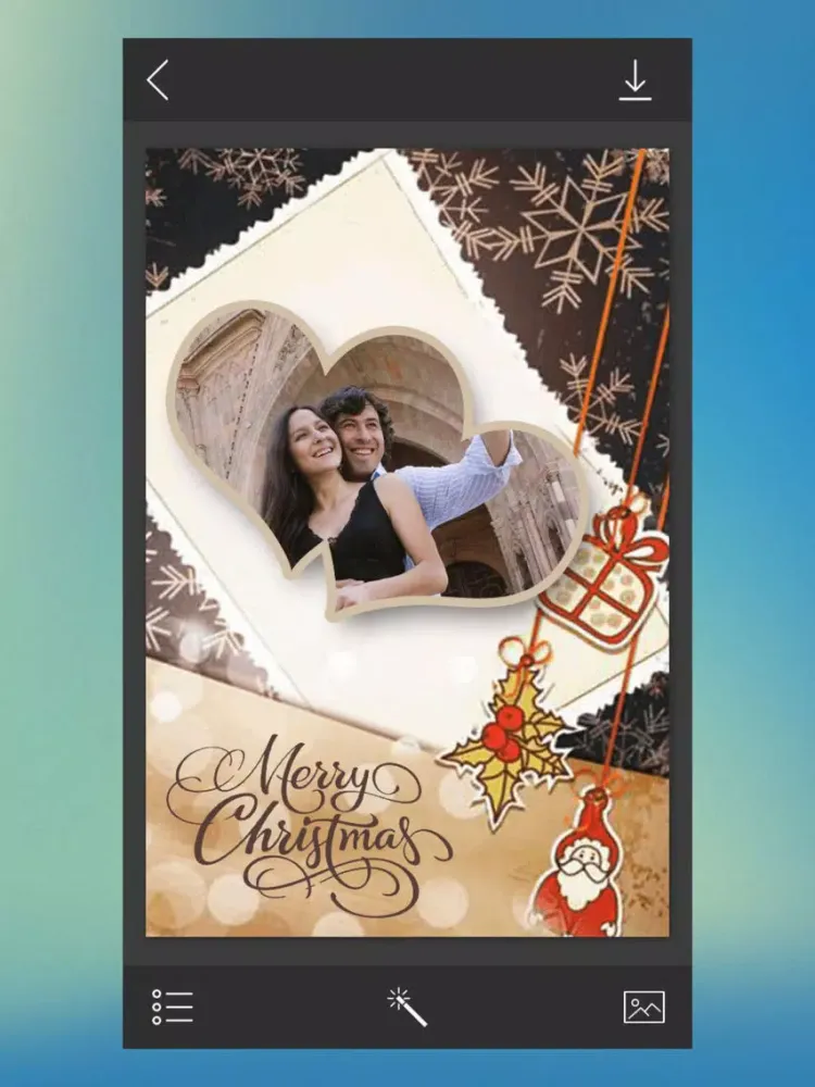 Xmas Santa Frame - Magic Frames iPad  Screenshots