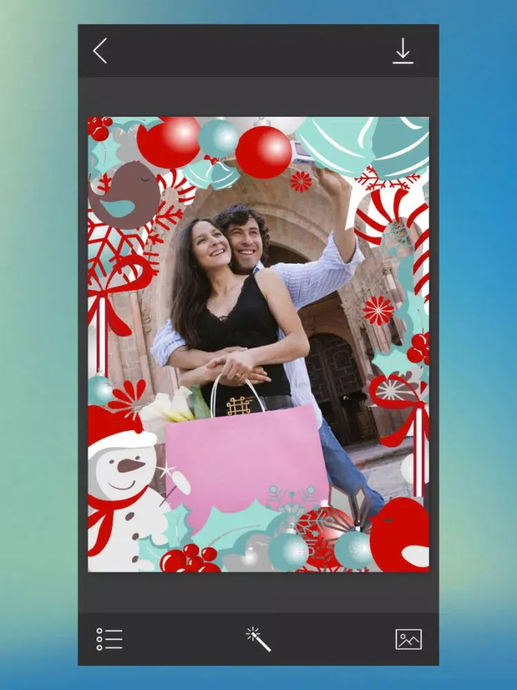 Xmas Santa Frame - Magic Frames iPad  Screenshots