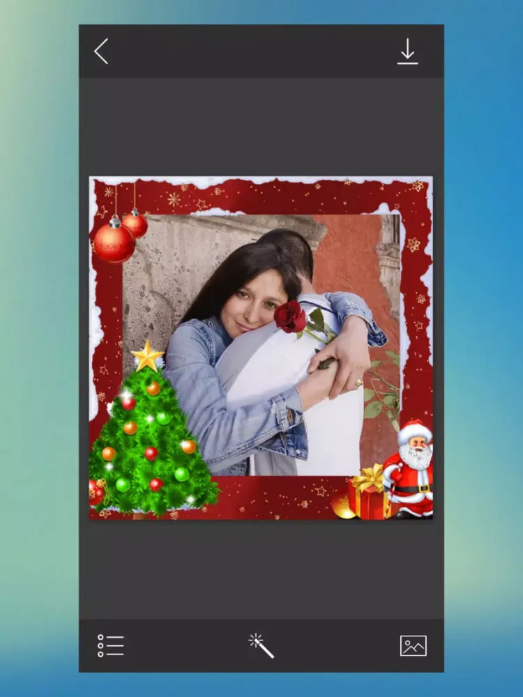 Xmas Santa Frame - Magic Frames iPad  Screenshots