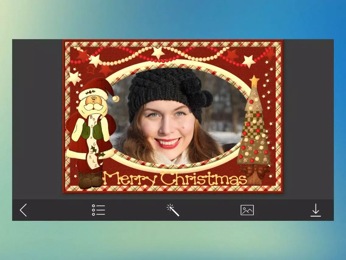 Xmas Tree Picture Frames - Instant PhotoMaker iPad  Ekran Görüntüleri