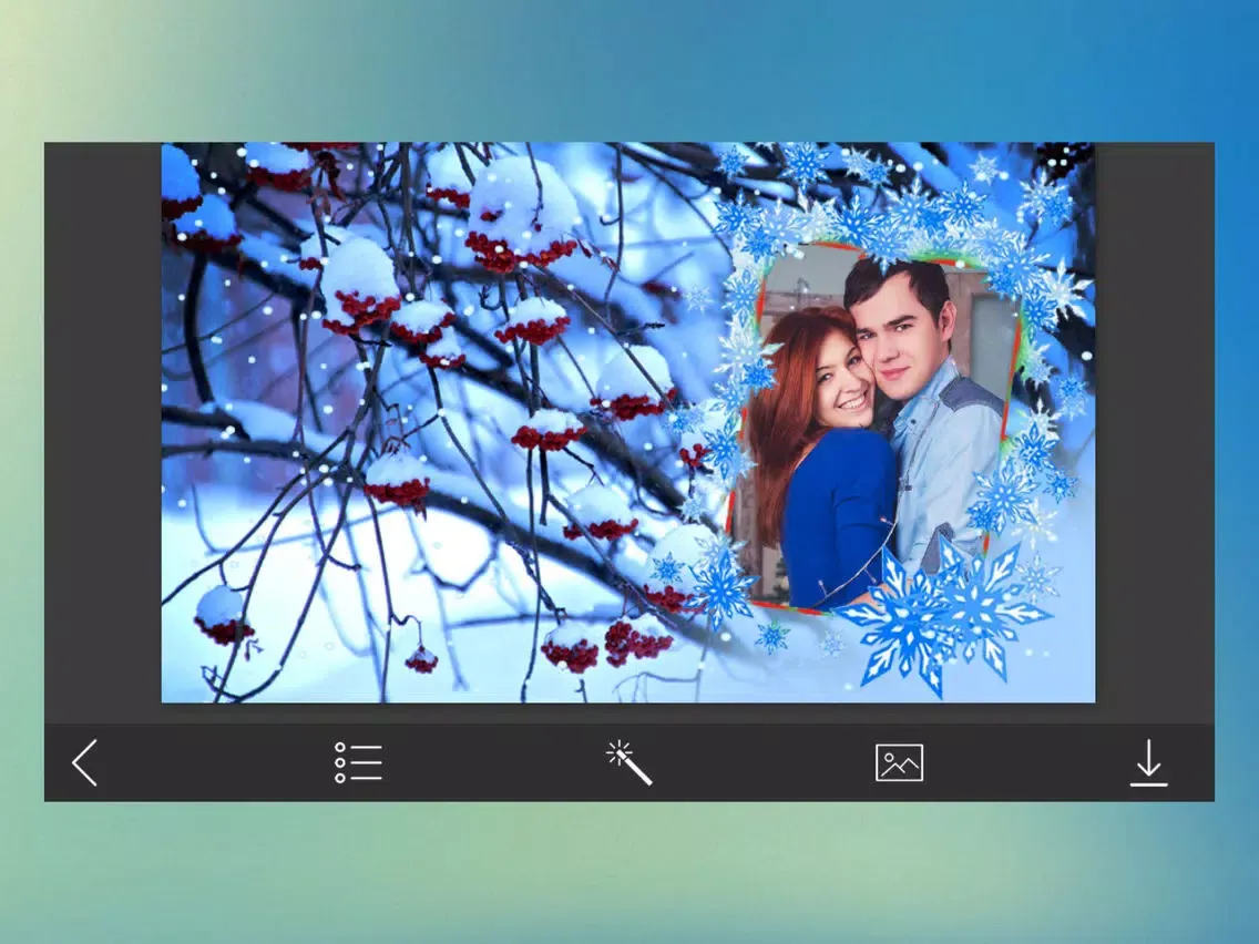 Xmas Tree Picture Frames - Instant PhotoMaker iPad  Ekran Görüntüleri