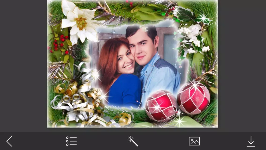 Xmas Tree Picture Frames - Instant PhotoMaker Ekran Görüntüleri