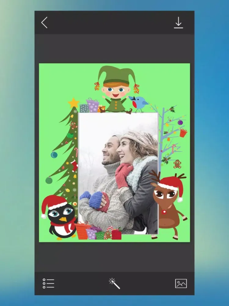 Winter Picture Frame - insta frames for photo iPad  Screenshots