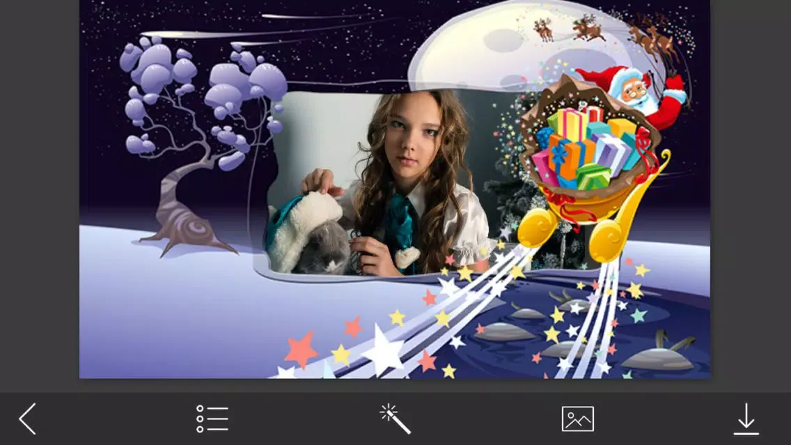 Zrzuty ekranu Xmas Tree HD Frame - Inspiring Photo Editor