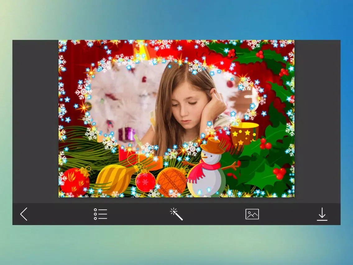 Ảnh chụp màn hình của Xmas Tree Photo Frame - Photo Frame Master iPad 