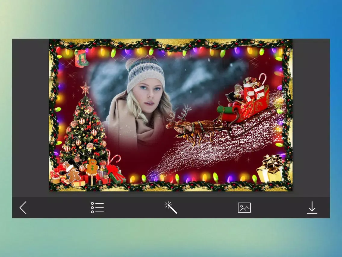 تصاویر Xmas Photo Frame - Frame Booth iPad 