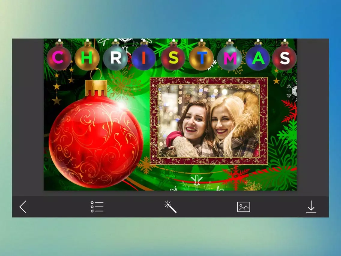 Xmas 2017 Photo Frame - Art Photo frame iPad  Screenshots