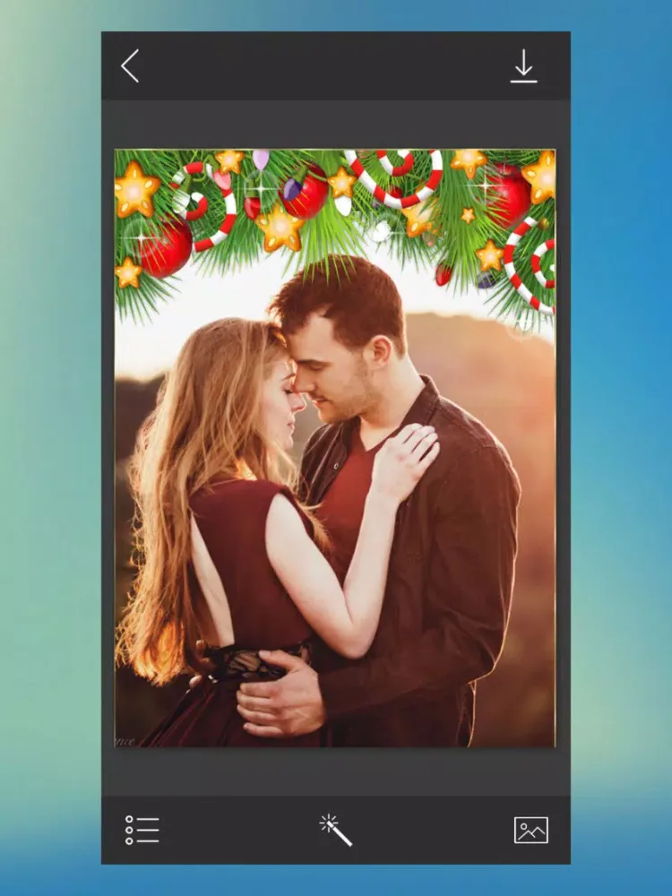 Christmas Tree Picture Frames - Frame from the hea iPad  Screenshots